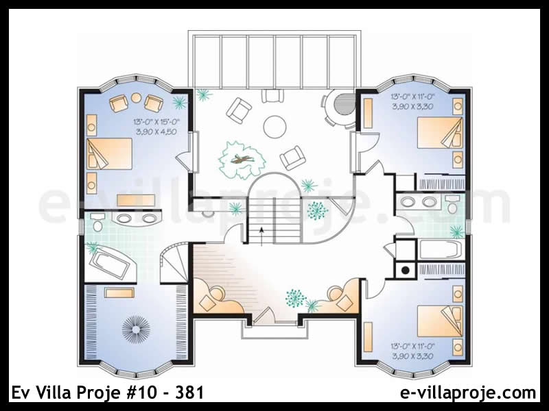 Ev Villa Proje #10 - 381 Çelik Ev Projesi - Görsel 3