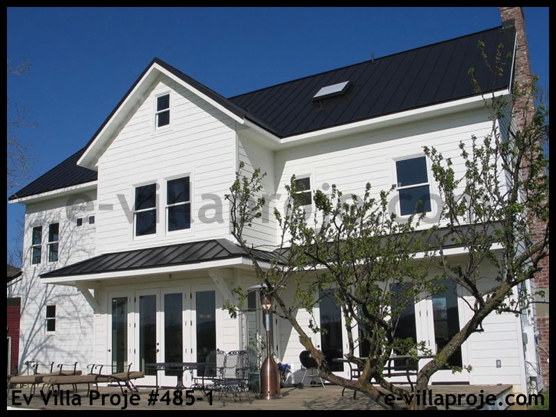 Ev Villa Proje #485 - 1 Çelik Villa Projesi 3D Mimari Tasarımı