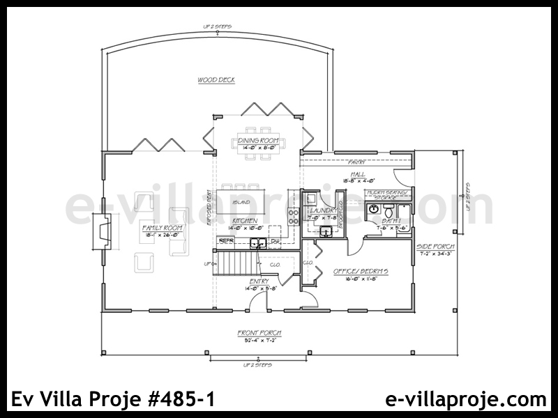 Ev Villa Proje #485 - 1 Çelik Ev Projesi - Görsel 2