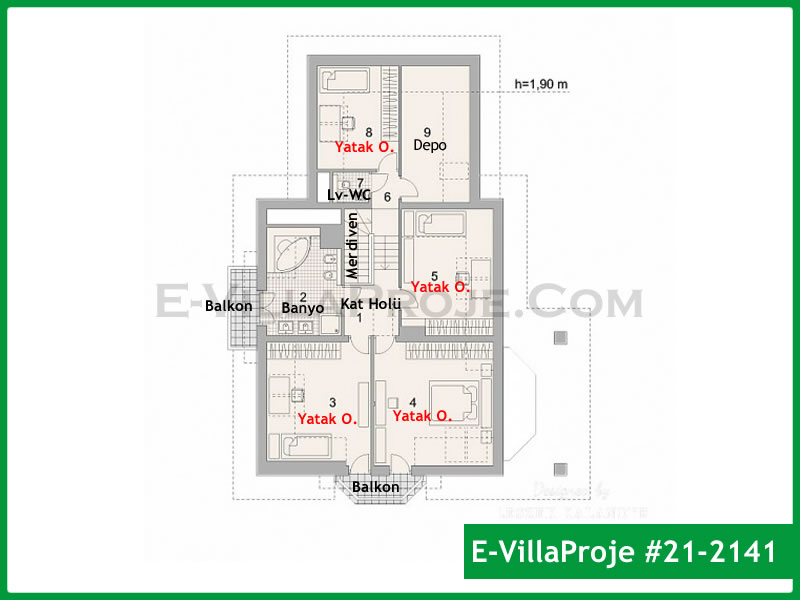 Ev Villa Proje #21 - 2141 Çelik Ev Projesi - Görsel 3