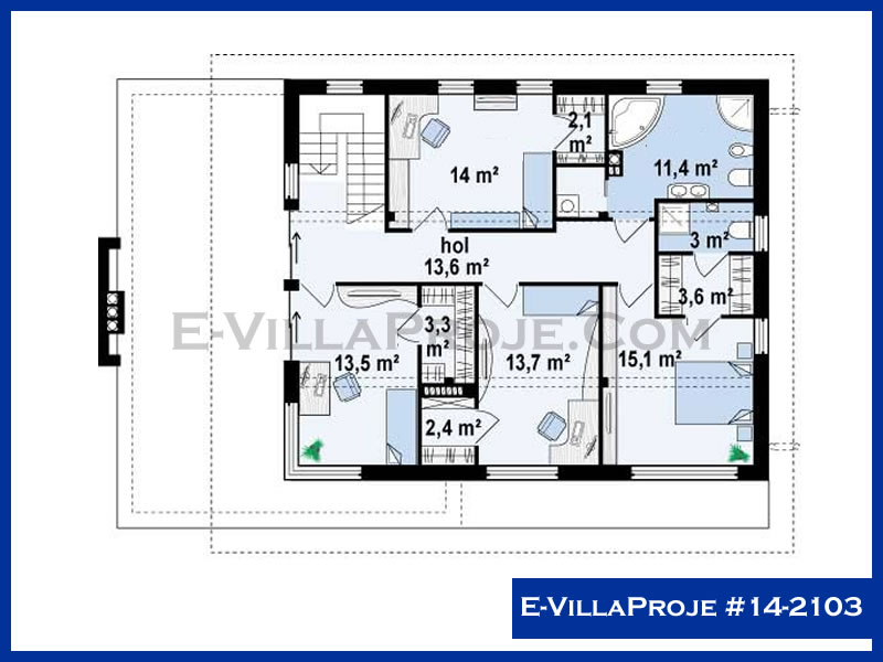 Ev Villa Proje #14 - 2103 Çelik Ev Projesi - Görsel 3