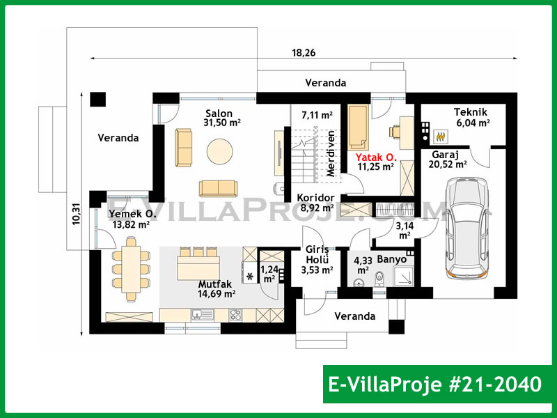 Ev Villa Proje #21 - 2040 Çelik Ev Projesi - Görsel 2