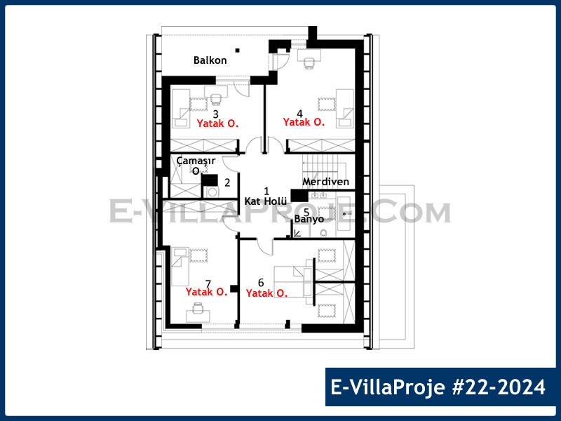 Ev Villa Proje #22 - 2024 Çelik Ev Projesi - Görsel 3