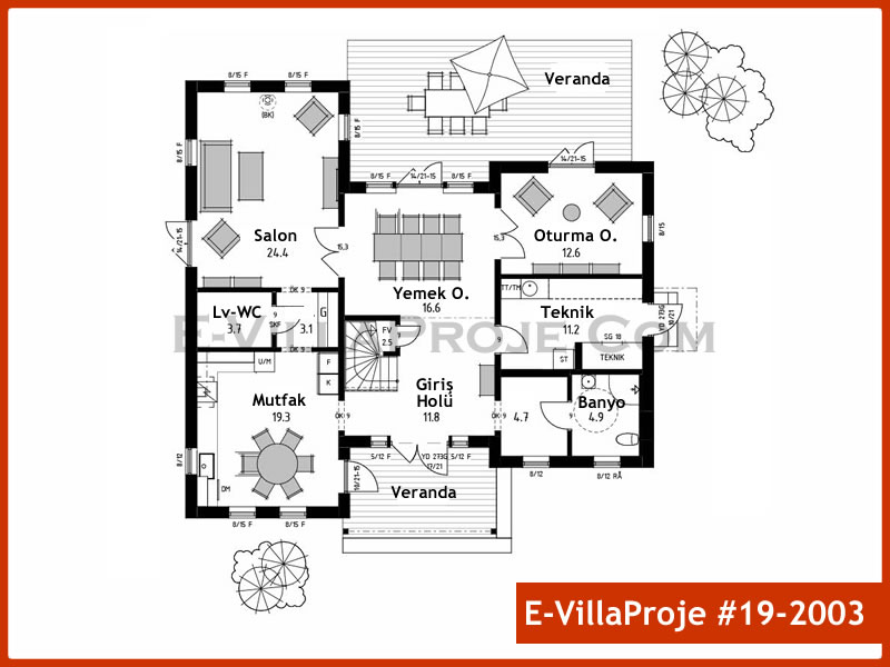 Ev Villa Proje #19 - 2003 Çelik Ev Projesi - Görsel 2