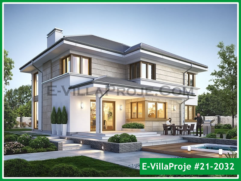 Ev Villa Proje #21 - 2032 Çelik Villa Modeli ve 3D Tasarımı