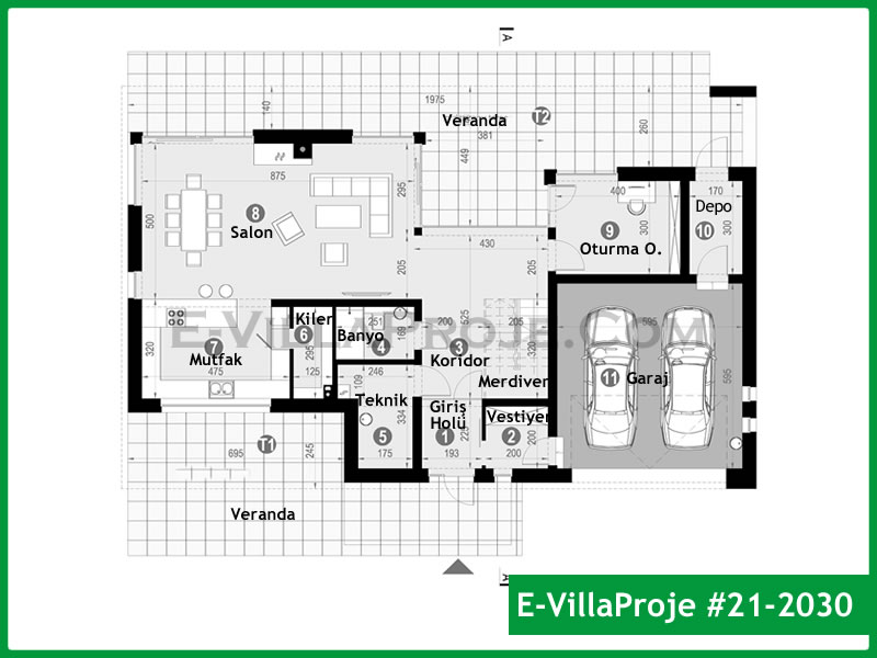 Ev Villa Proje #21 - 2030 Çelik Ev Projesi - Görsel 2