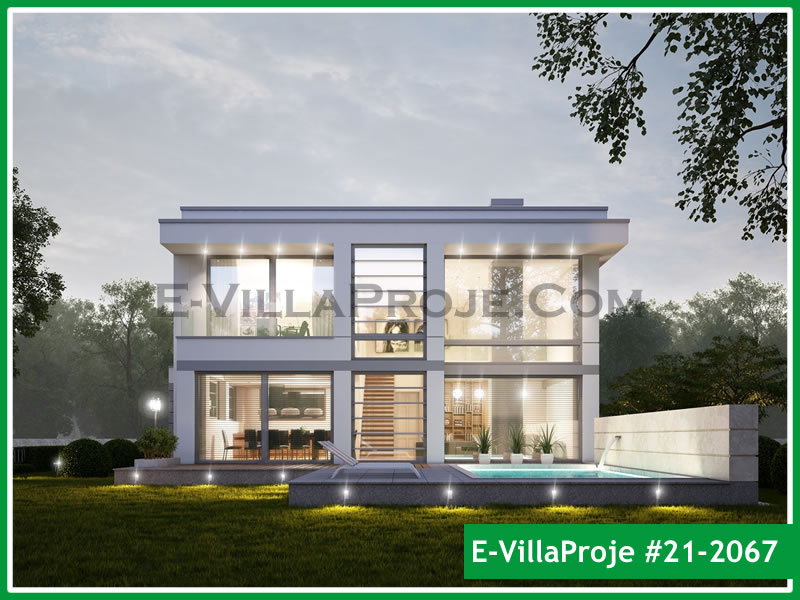 Ev Villa Proje #21 - 2067 Çelik Villa Projesi 3D Mimari Tasarımı