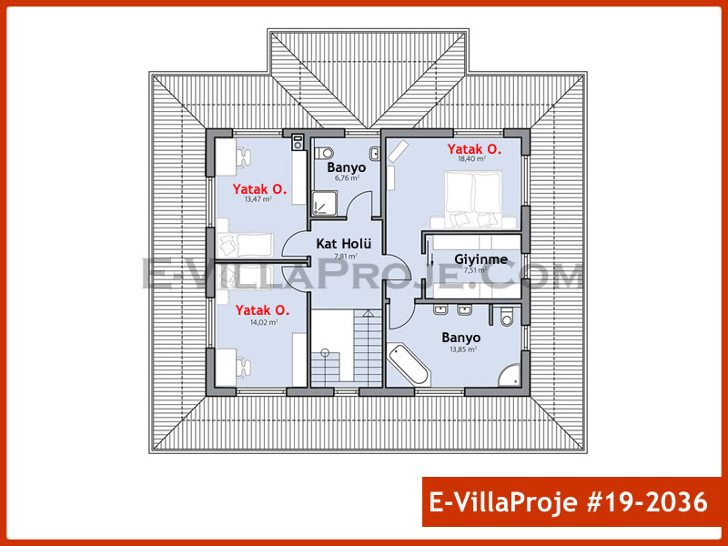 Ev Villa Proje #19 - 2036 Çelik Ev Projesi - Görsel 3