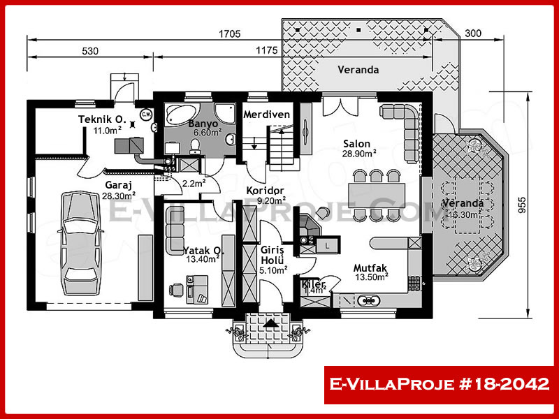 Ev Villa Proje #18 - 2042 Çelik Ev Projesi - Görsel 2
