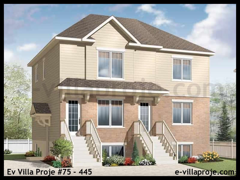 Ev Villa Proje #75 - 445 Çelik Villa Modeli ve 3D Tasarımı