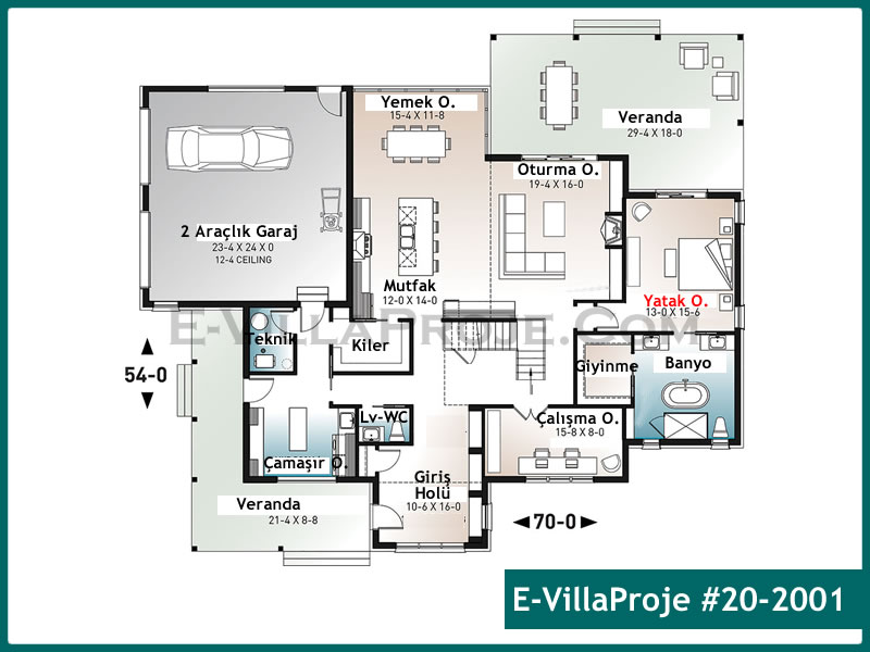 Ev Villa Proje #20 - 2001 Çelik Ev Projesi - Görsel 2