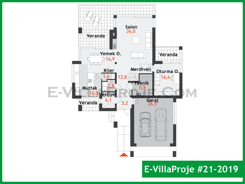 Ev Villa Proje #21 - 2019 Çelik Ev Projesi - Görsel 2