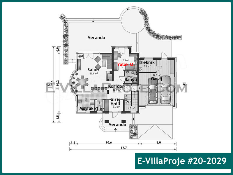 Ev Villa Proje #20 - 2029 Çelik Ev Projesi - Görsel 2