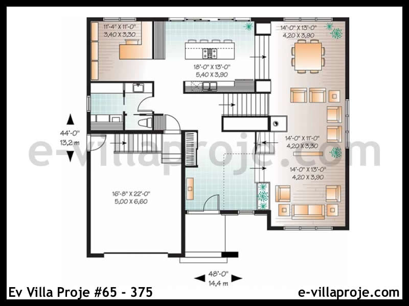 Ev Villa Proje #65 - 375 Çelik Ev Projesi - Görsel 2