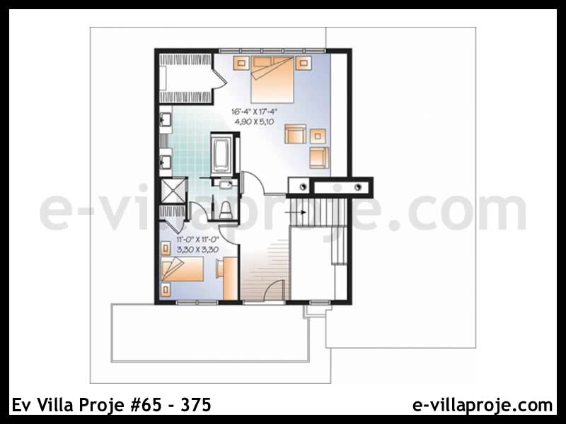 Ev Villa Proje #65 - 375 Çelik Ev Projesi - Görsel 3