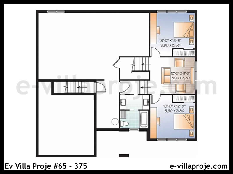 Ev Villa Proje #65 - 375 Çelik Ev Projesi - Görsel 4