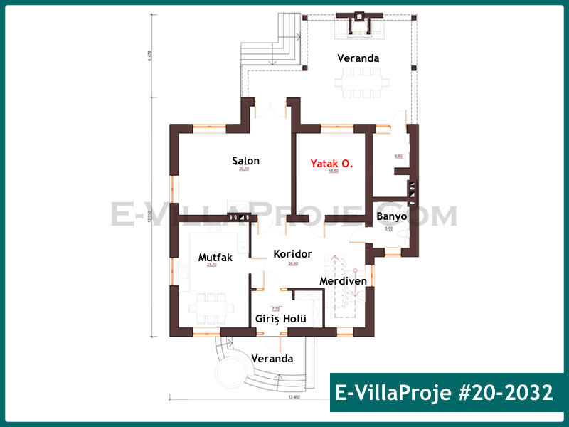 Ev Villa Proje #20 - 2032 Çelik Ev Projesi - Görsel 2