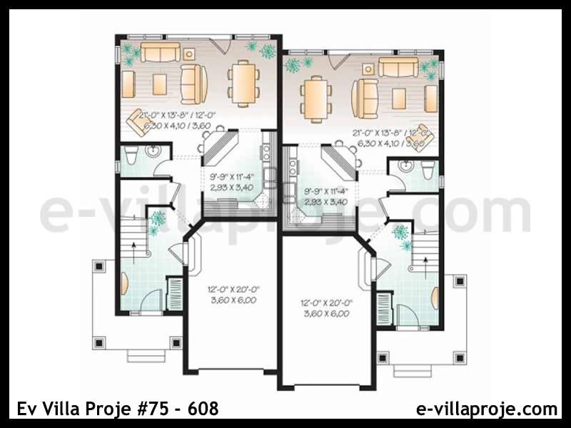 Ev Villa Proje #75 - 608 Çelik Ev Projesi - Görsel 2