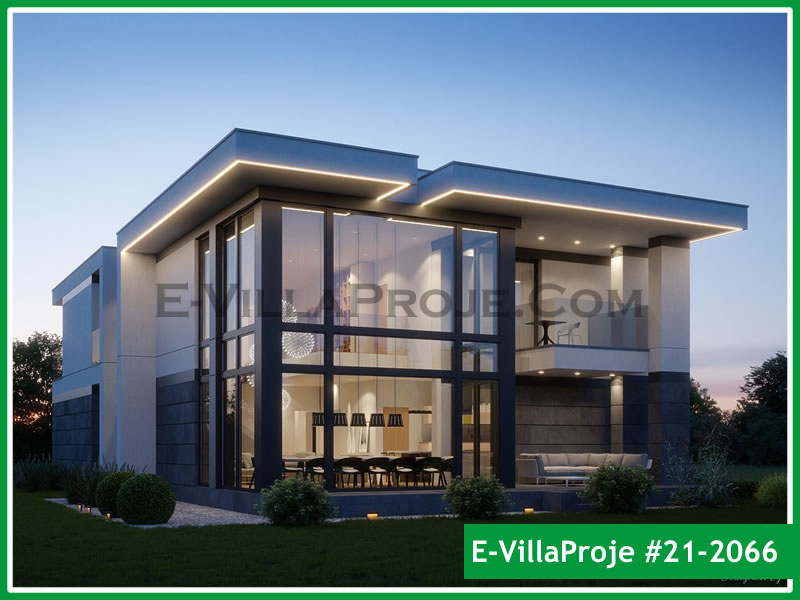 Ev Villa Proje #21 - 2066 Çelik Villa Modeli ve 3D Tasarımı