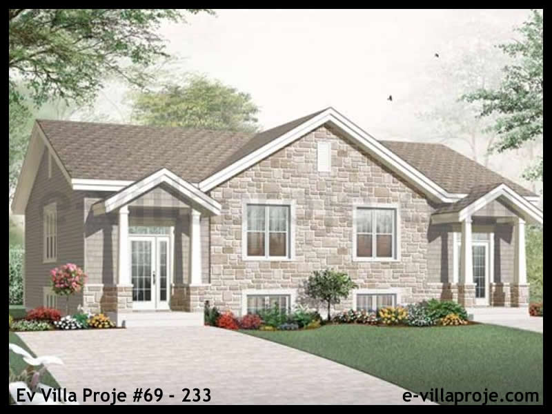 Ev Villa Proje #69 - 233 Çelik Villa Modeli ve 3D Tasarımı