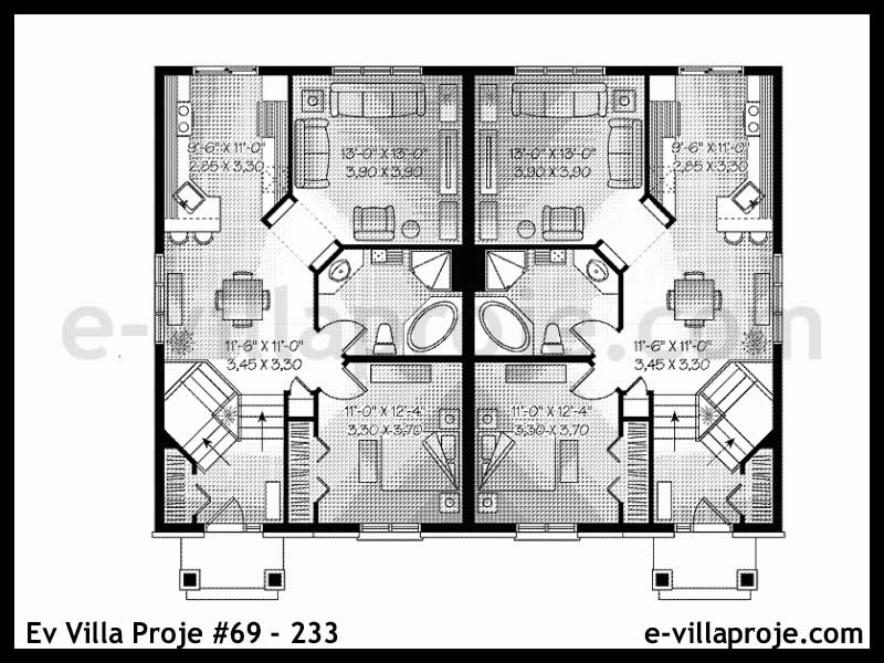 Ev Villa Proje #69 - 233 Çelik Ev Projesi - Görsel 2