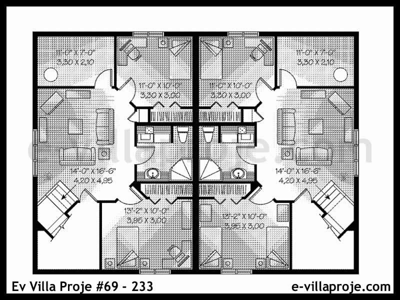 Ev Villa Proje #69 - 233 Çelik Ev Projesi - Görsel 3
