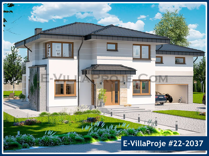Ev Villa Proje #22 - 2037 Çelik Villa Modeli ve 3D Tasarımı
