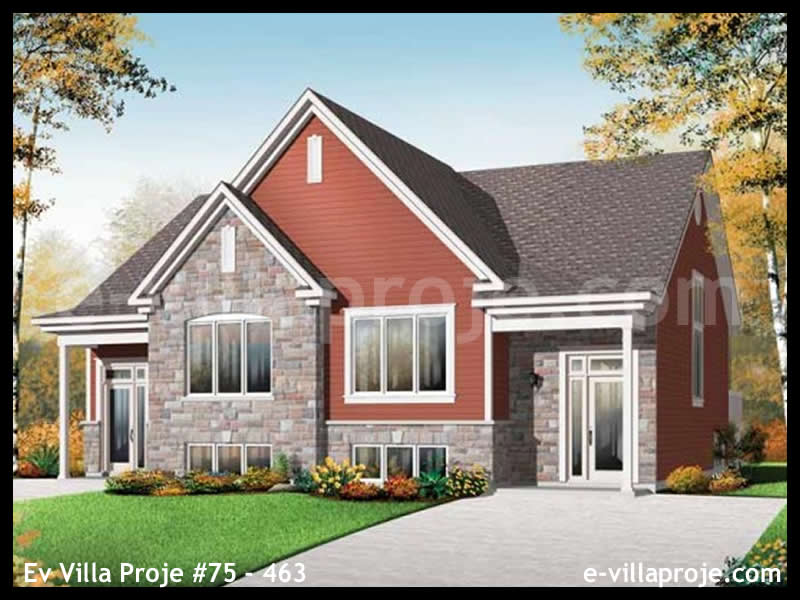 Ev Villa Proje #75 - 463 Çelik Villa Modeli ve 3D Tasarımı