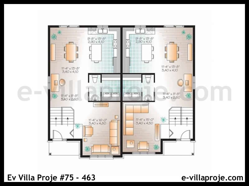 Ev Villa Proje #75 - 463 Çelik Ev Projesi - Görsel 2