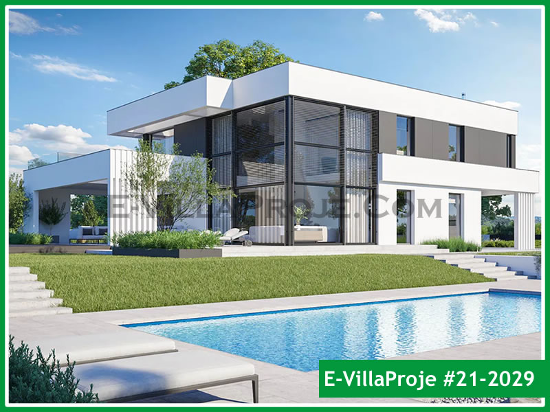 Ev Villa Proje #21 - 2029 Çelik Villa Projesi 3D Mimari Tasarımı