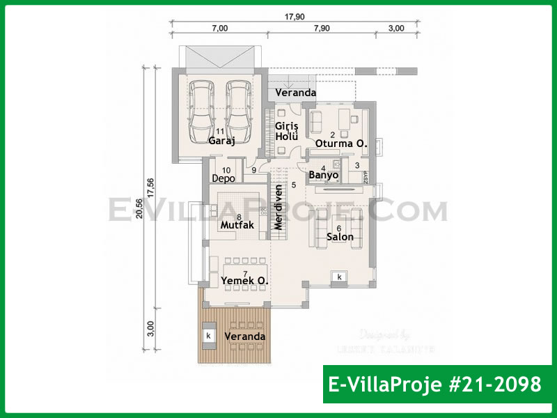 Ev Villa Proje #21 - 2098 Çelik Ev Projesi - Görsel 2