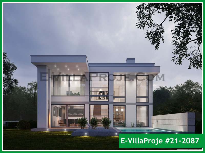 Ev Villa Proje #21 - 2087 Çelik Villa Modeli ve 3D Tasarımı