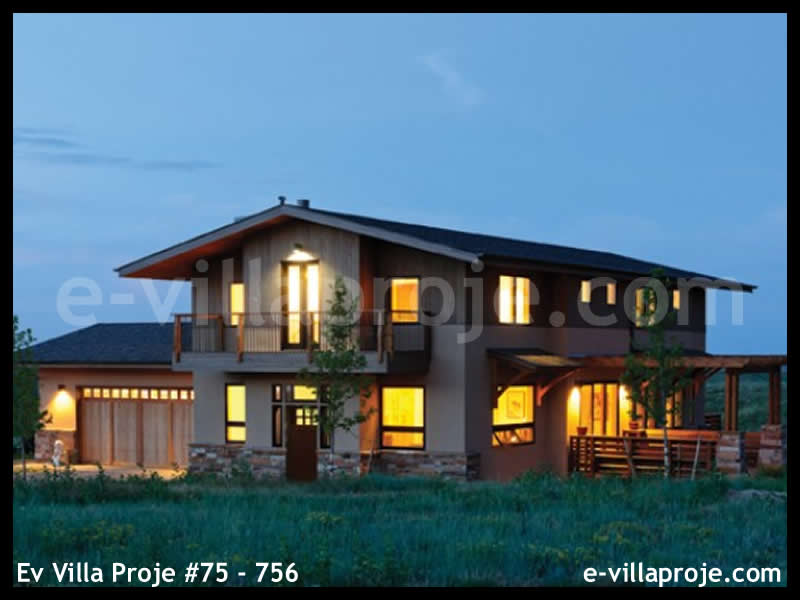 Ev Villa Proje #75 - 756 Çelik Villa Modeli ve 3D Tasarımı