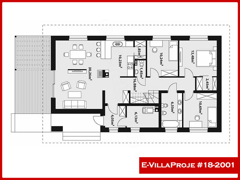 Ev Villa Proje #18 - 2001 Çelik Ev Projesi - Görsel 2