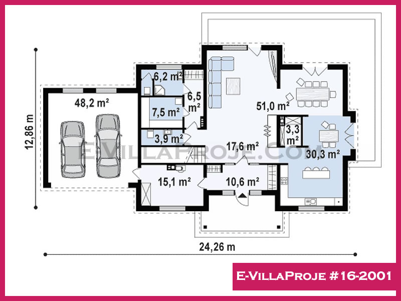 Ev Villa Proje #16 - 2001 Çelik Ev Projesi - Görsel 2