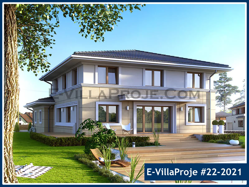 Ev Villa Proje #22 - 2021 Çelik Villa Modeli ve 3D Tasarımı