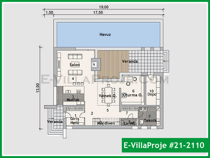 Ev Villa Proje #21 - 2110 Çelik Ev Projesi - Görsel 2