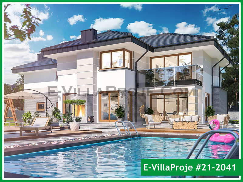 Ev Villa Proje #21 - 2041 Çelik Villa Modeli ve 3D Tasarımı