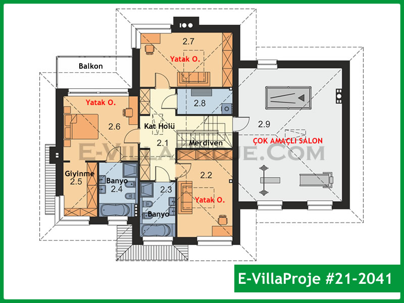 Ev Villa Proje #21 - 2041 Çelik Ev Projesi - Görsel 3