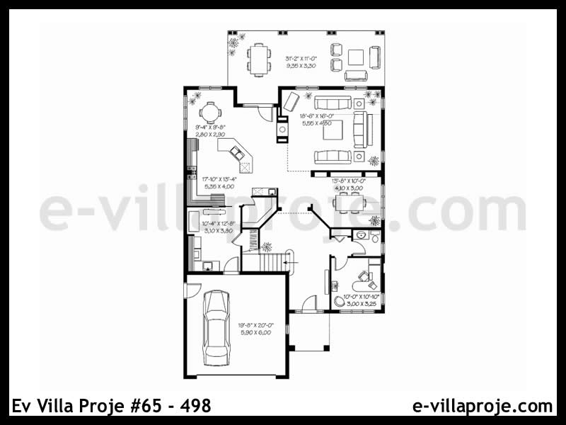 Ev Villa Proje #65 - 498 Çelik Ev Projesi - Görsel 2