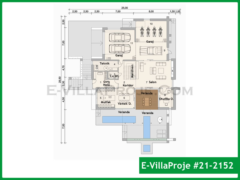 Ev Villa Proje #21 - 2152 Çelik Ev Projesi - Görsel 2