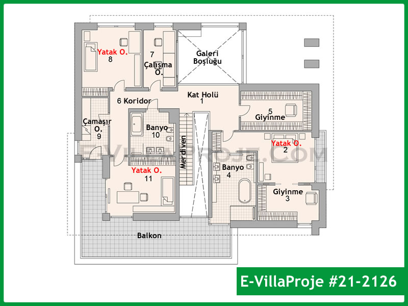 Ev Villa Proje #21 - 2126 Çelik Ev Projesi - Görsel 3