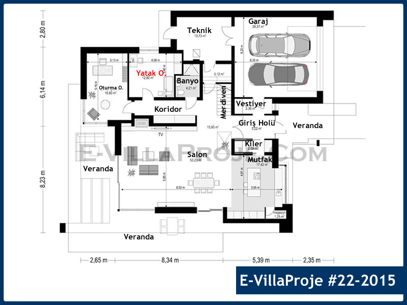 Ev Villa Proje #22 - 2015 Çelik Ev Projesi - Görsel 2