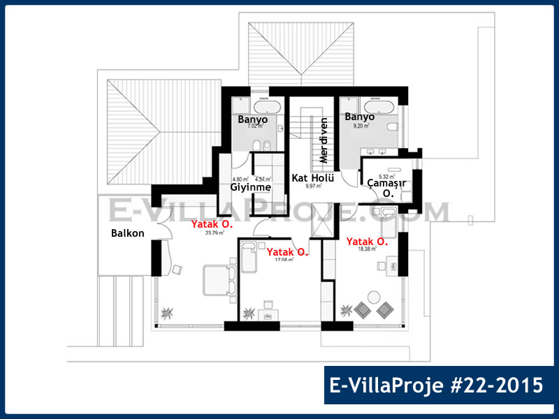 Ev Villa Proje #22 - 2015 Çelik Ev Projesi - Görsel 3