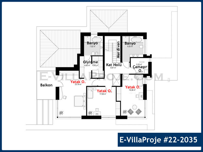 Ev Villa Proje #22 - 2035 Çelik Ev Projesi - Görsel 3