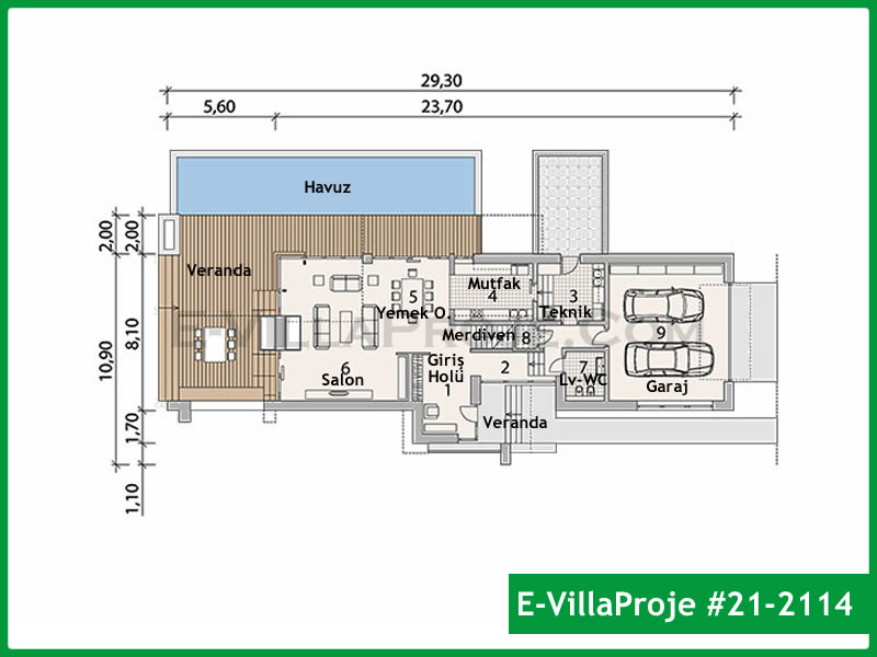 Ev Villa Proje #21 - 2114 Çelik Ev Projesi - Görsel 2