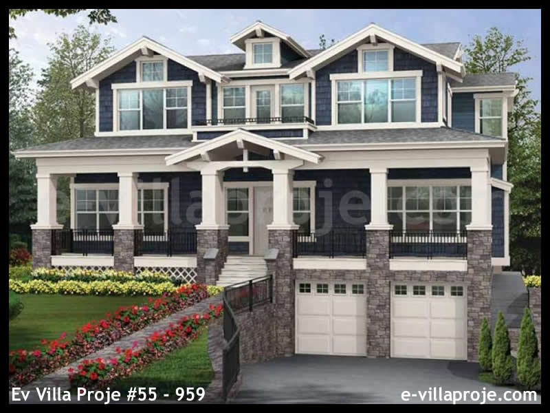 Ev Villa Proje #55 - 959 Çelik Villa Modeli ve 3D Tasarımı