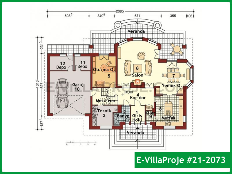 Ev Villa Proje #21 - 2073 Çelik Ev Projesi - Görsel 2