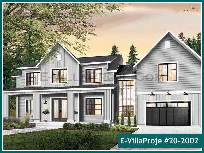 Ev Villa Proje #20 - 2002 Çelik Villa Modeli ve 3D Tasarımı