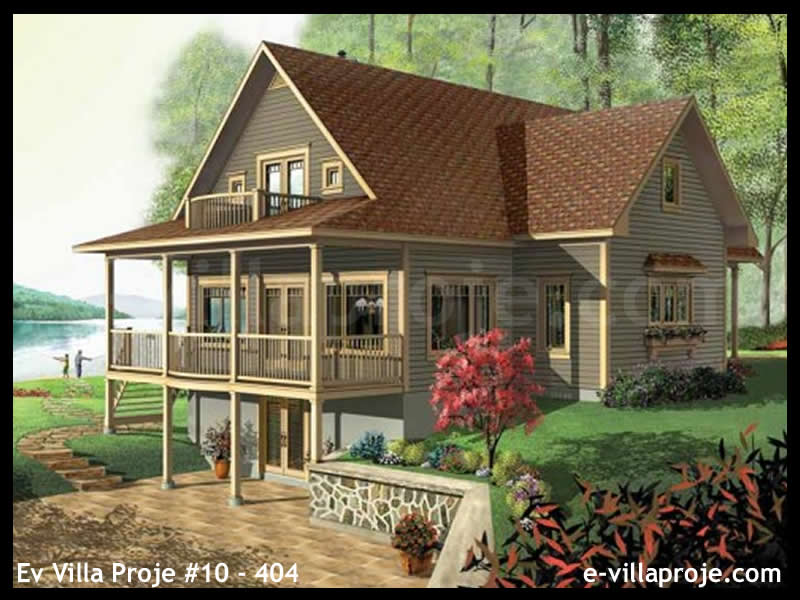 Ev Villa Proje #10 - 404 Çelik Villa Modeli ve 3D Tasarımı